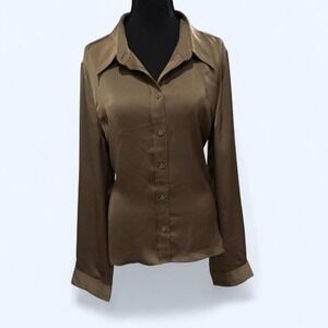 Babaton by Aritzia satin button-up